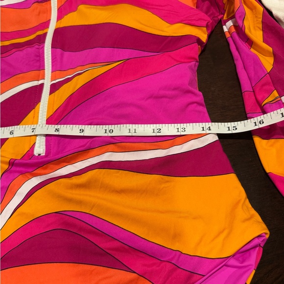 Trina Turk Pink and Orange Paddle Swimsuit - Picture 6 of 8